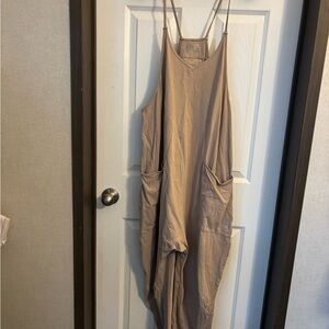 FP Movement by Free People Tan Jumpsuit